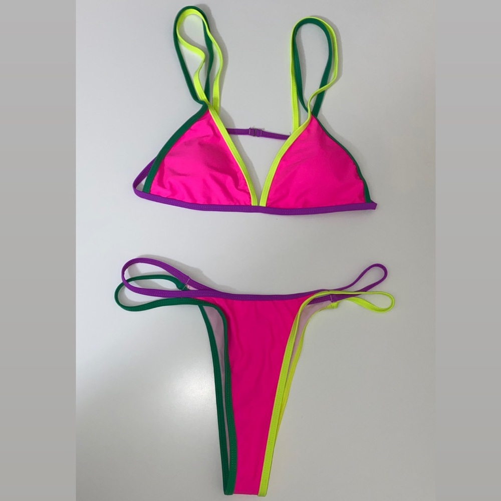 SHEIN Triangle Thong Bikini Swimsuit